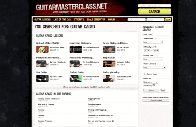 guitarmasterclass learn caged guitar lessons online