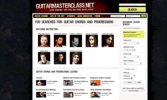 guitarmasterclass learn guitar chords and progression lessons online