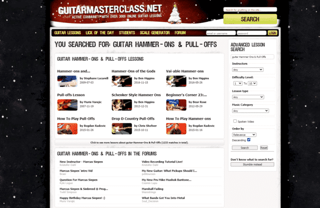 guitarmasterclass learn guitar hammer ons pull offs lessons online