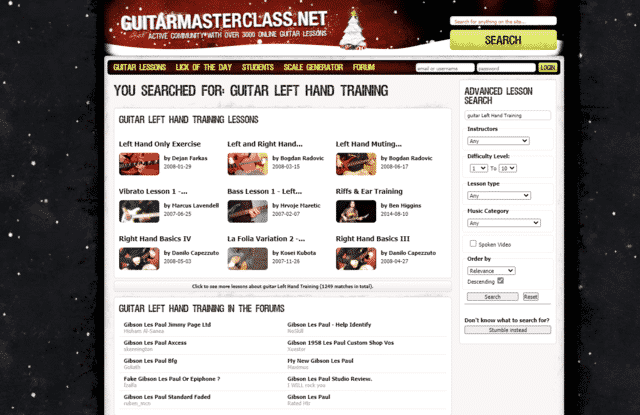 guitarmasterclass learn guitar left hand training lessons online