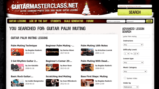guitarmasterclass learn guitar palm muting lessons online