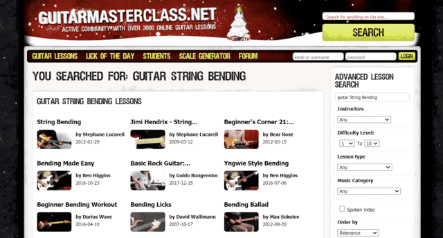 guitarmasterclass learn guitar string bending lessons online