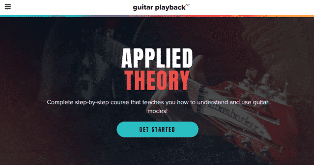 guitarplayback learn guitar applied theory lessons online