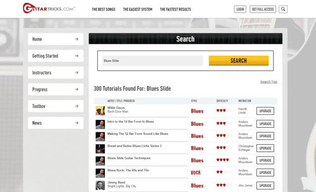 guitartricks learn blues slide guitar lessons online