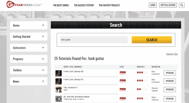 guitartricks learn funk guitar lessons online