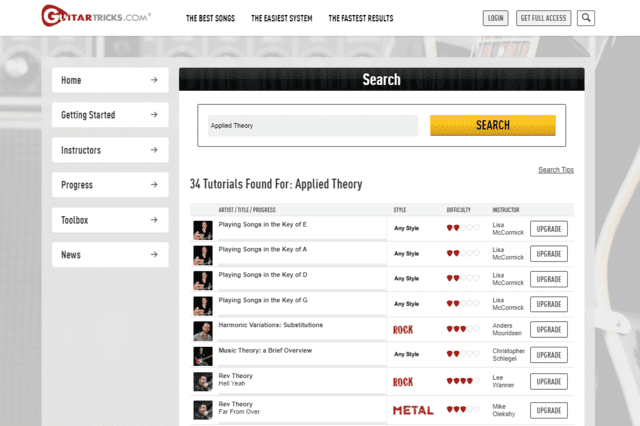 guitartricks learn guitar applied theory lessons online