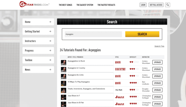guitartricks learn guitar arpeggios lessons online
