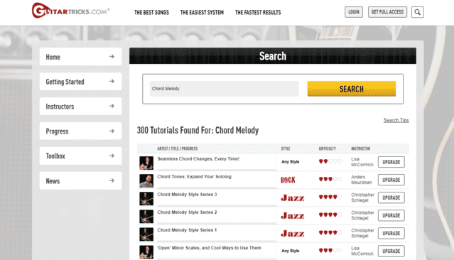 guitartricks learn guitar chord melody lessons online