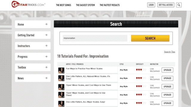 guitartricks learn guitar improvisation lessons online