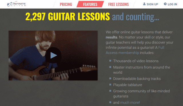 infiniteguitar learn country guitar lessons online