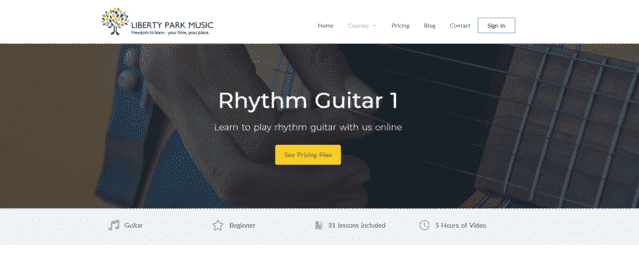 libertyparkmusic learn rhythm guitar lessons online