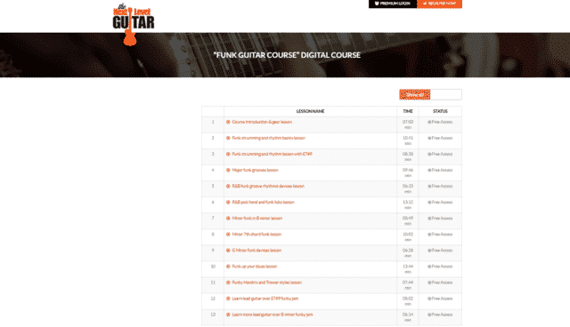 nextlevelguitar learn funk guitar lessons online