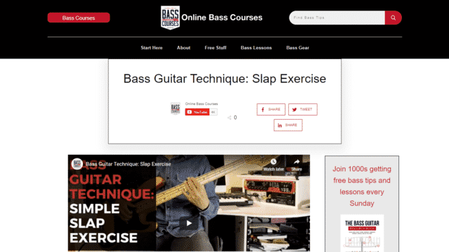 onlinebasscourses learn guitar slapping techniques lessons online