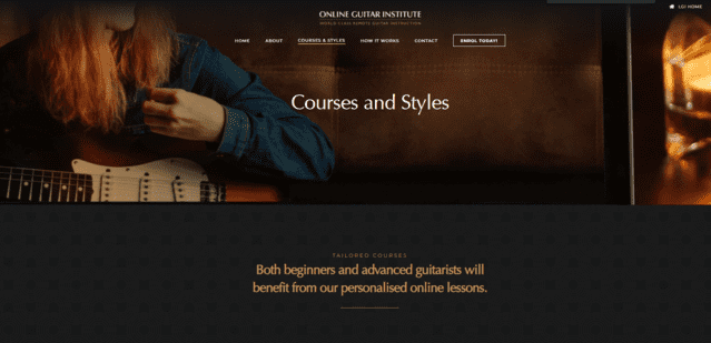 onlineguitarinstitute learn guitar style studies lessons online