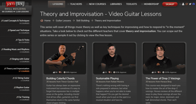 playjam learn guitar improvisation lessons online