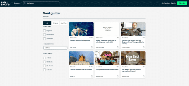 skillshare learn r&b soul guitar lessons online