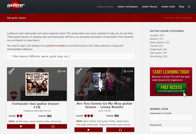 theguitarlesson learn guitar soloing lessons online