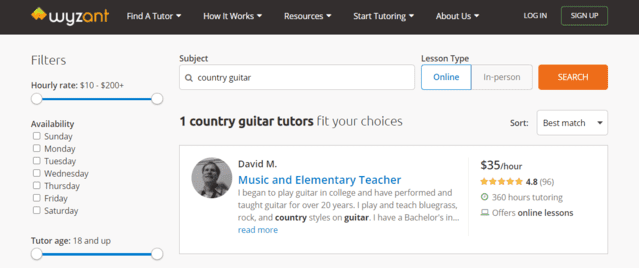 wyzant learn country guitar lessons online