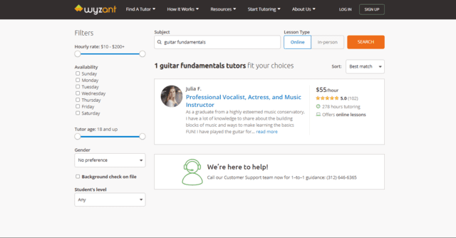 wyzant learn guitar fundamentals lessons online
