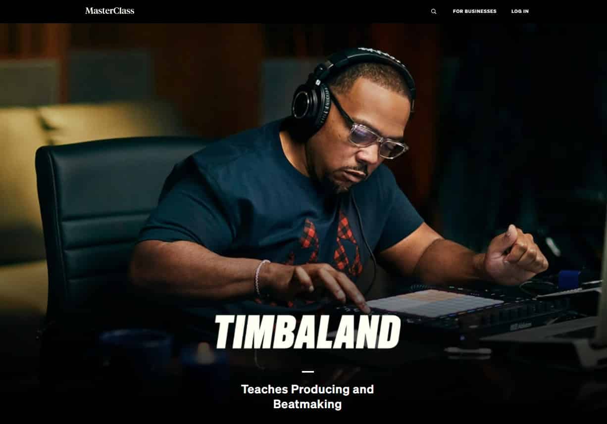 MasterClass Timbaland Producing and Beatmaking Lesson