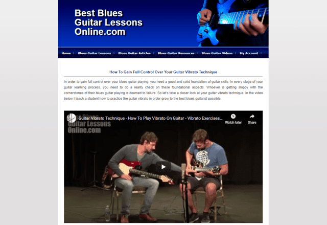 bestbluesguitarlessonsonline learn guitar blues vibrato lessons online