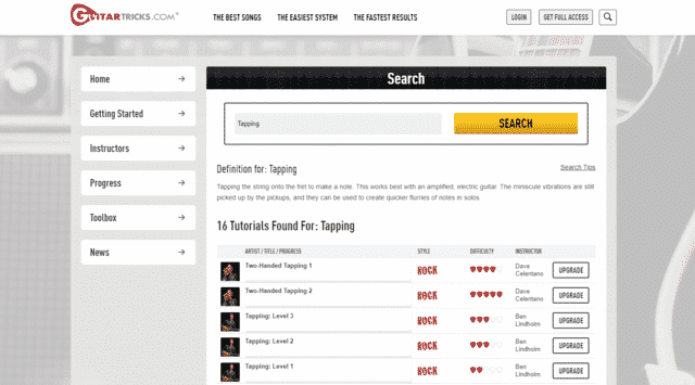 guitartricks learn guitar tapping lessons online