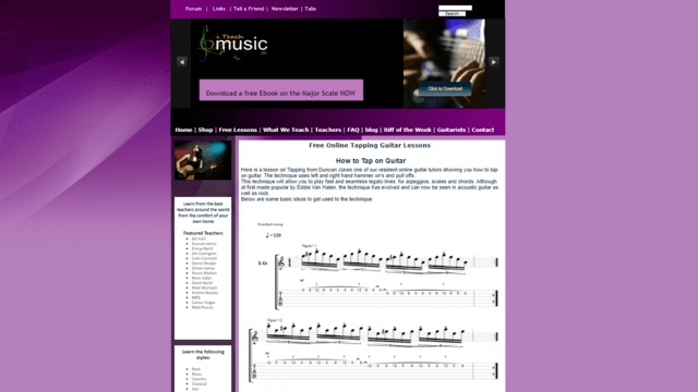 internetguitarlessons learn guitar tapping lessons online