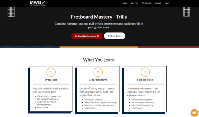 mwgcourses learn guitar trills lessons online
