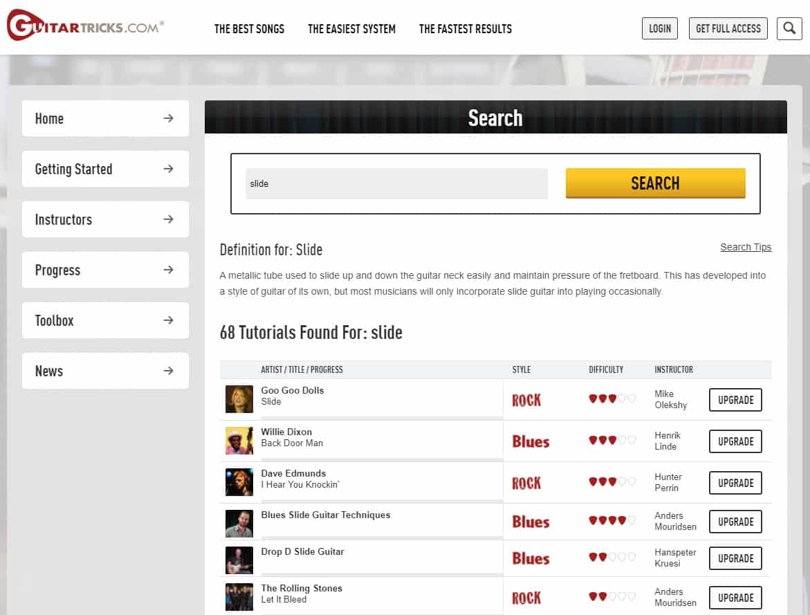 GuitarTricks Learn Slide Guitar Lessons Online