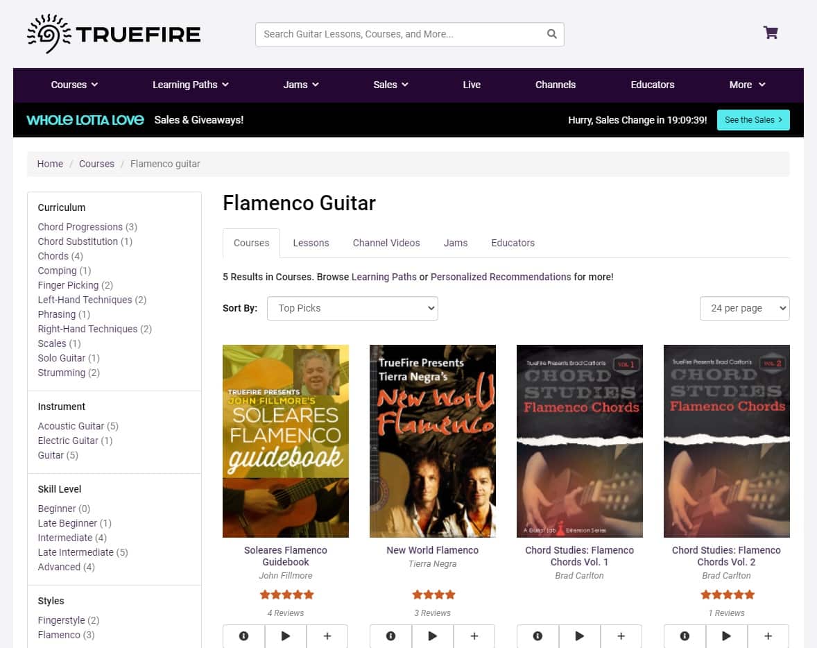 TrueFire Learn Flamenco Guitar Lessons Online