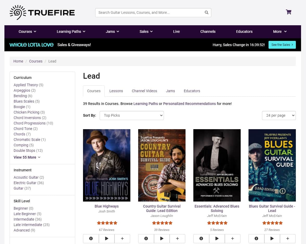 TrueFire Learn Lead Guitar Lessons Online