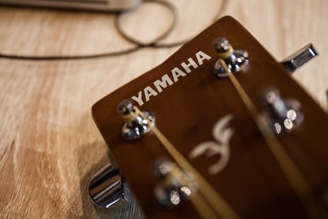 A yamaha guitar