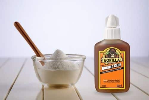 Baking soda gorilla glue