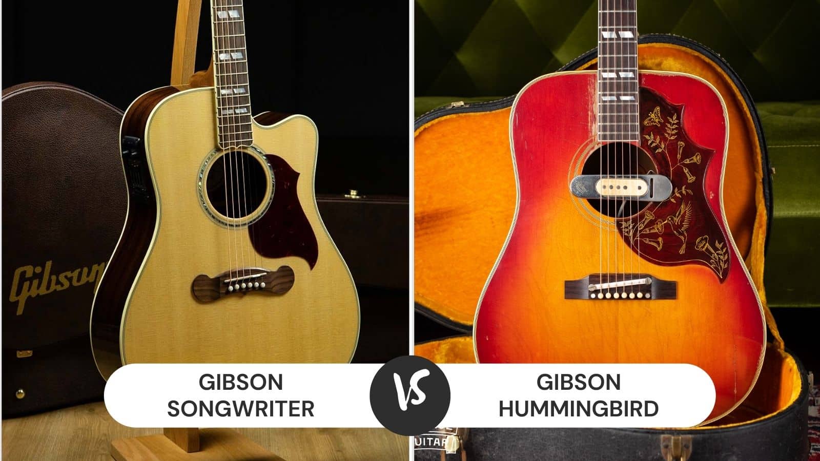 Gibson Songwriter vs Hummingbird