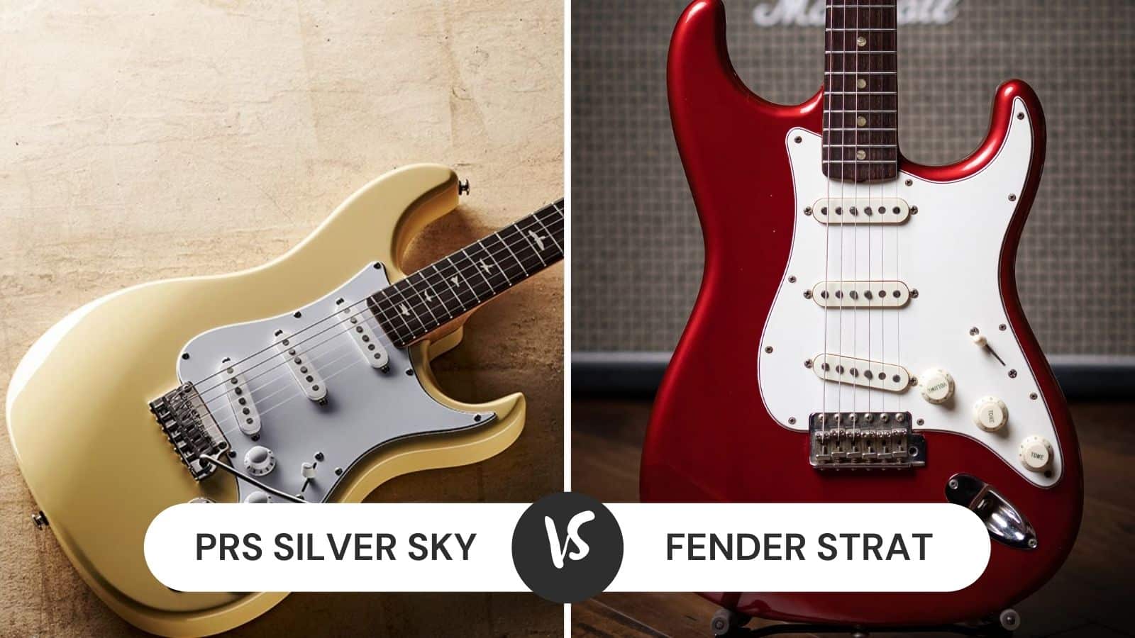 PRS Silver Sky vs Strat