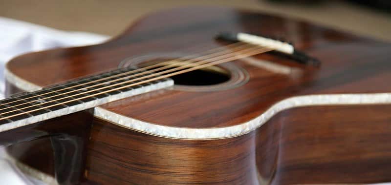 walnut acoustic guitar