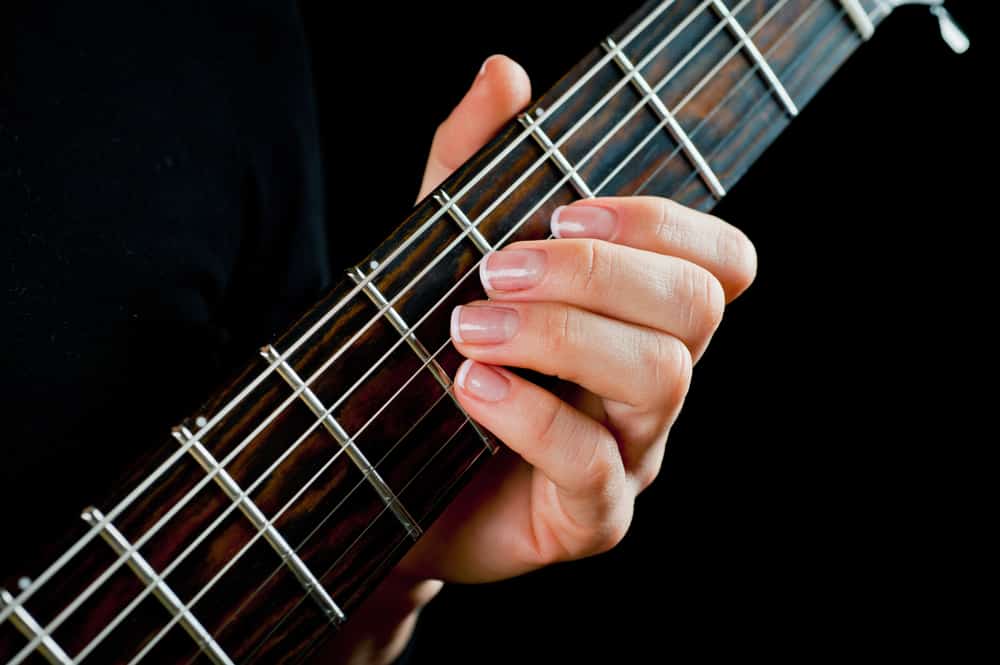 7 string acoustic guitar