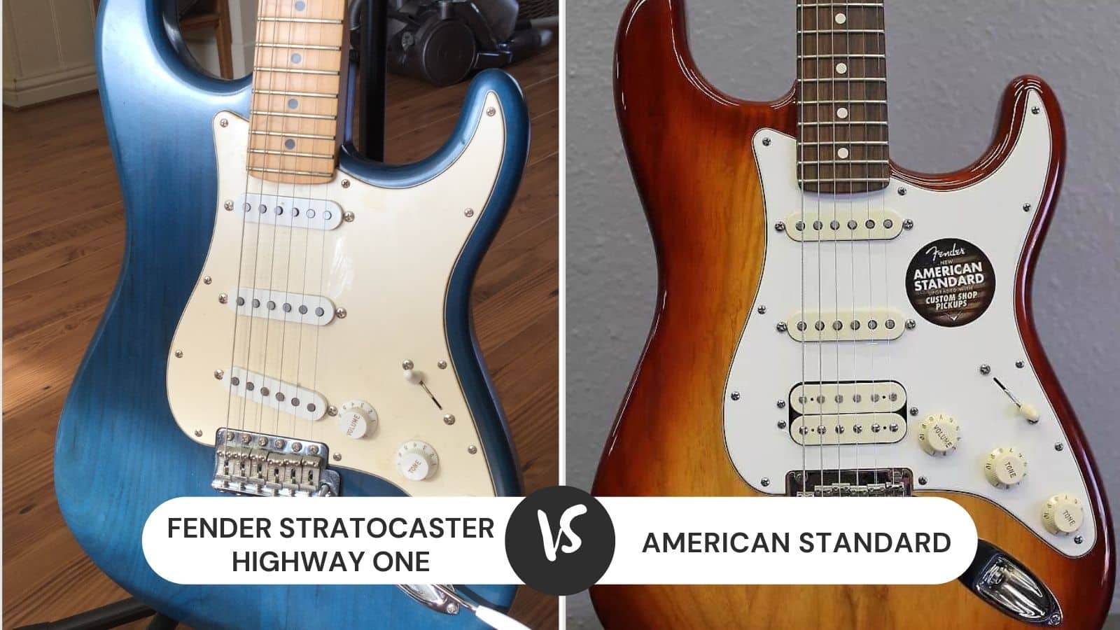 Fender Stratocaster Highway One vs American Standard