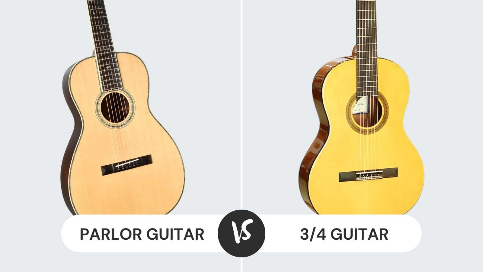 Parlor Guitar vs 3/4 Guitar