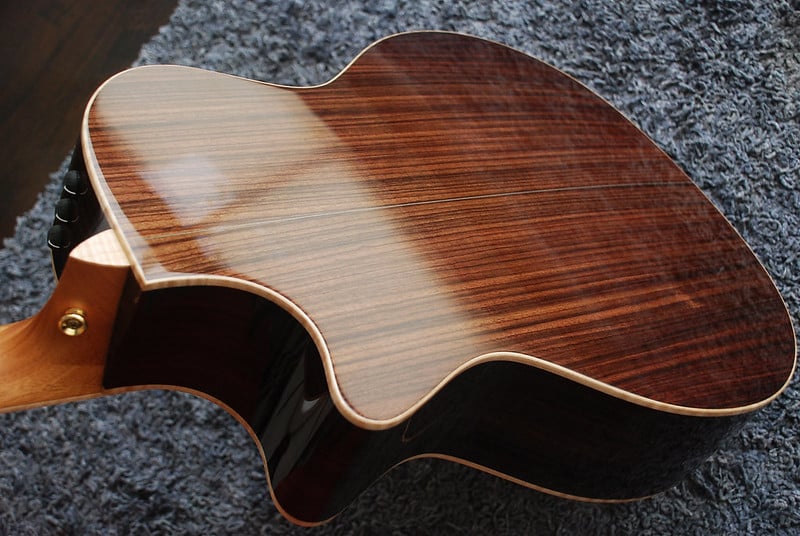 A rosewood guitar