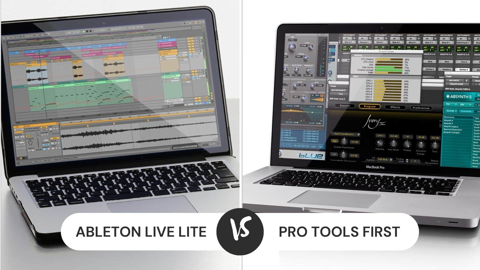 Ableton Live Lite vs Pro Tools First