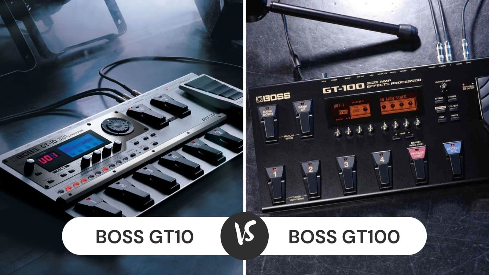 Boss GT10 vs GT100