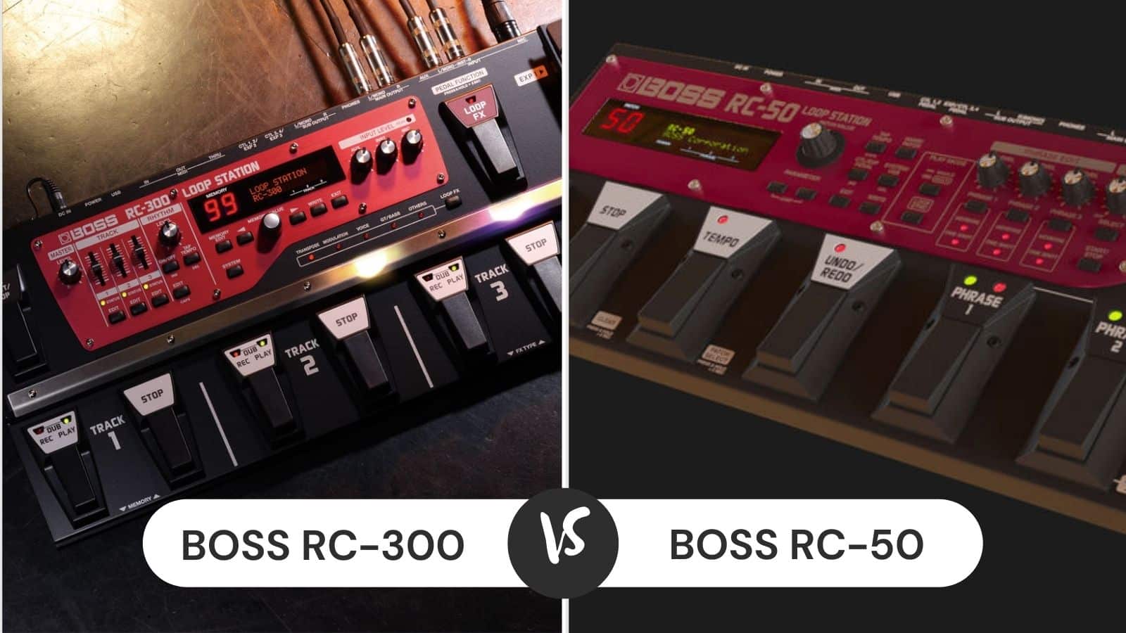 Fortov flydende tilstødende Boss RC-300 vs RC-50: Which One To Choose? - CMUSE