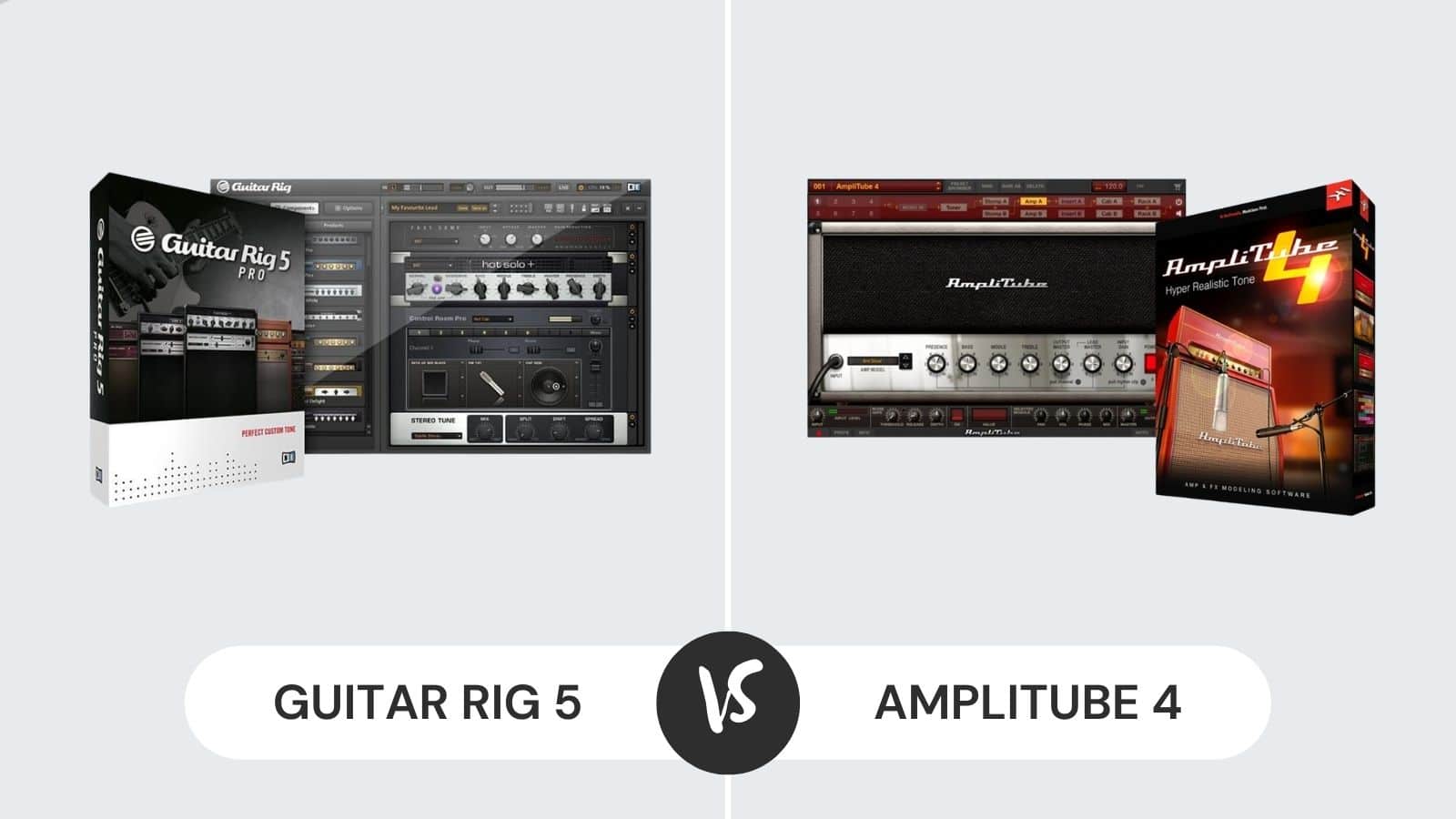 Guitar Rig 5 vs Amplitube 4