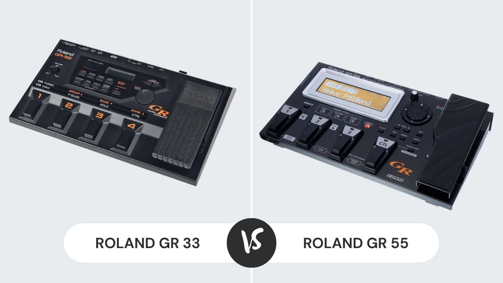 Roland GR 33 vs GR 55