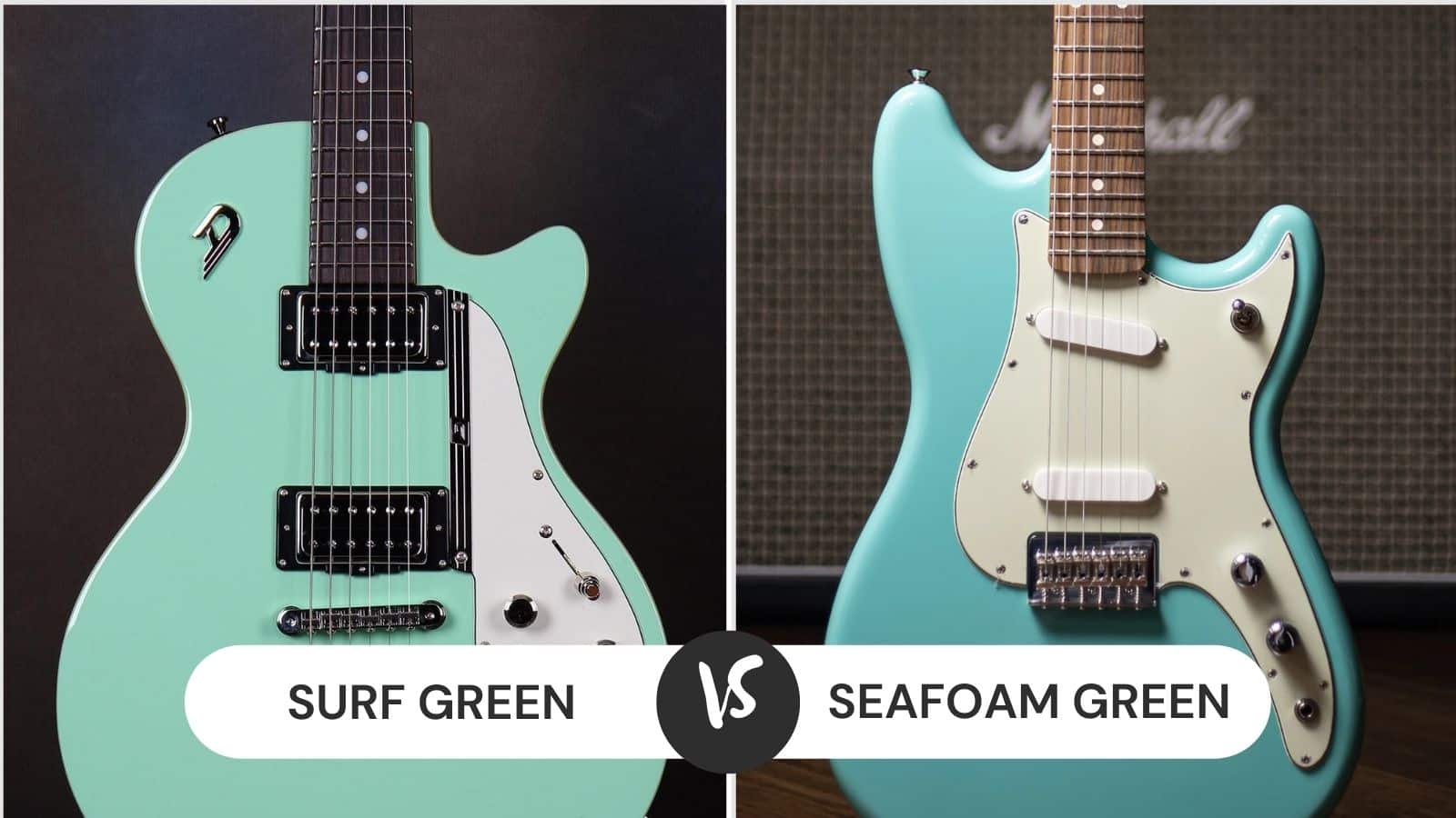 Surf Green vs Seafoam Green