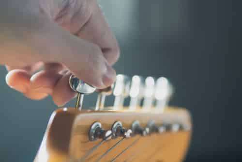 turning the guitar