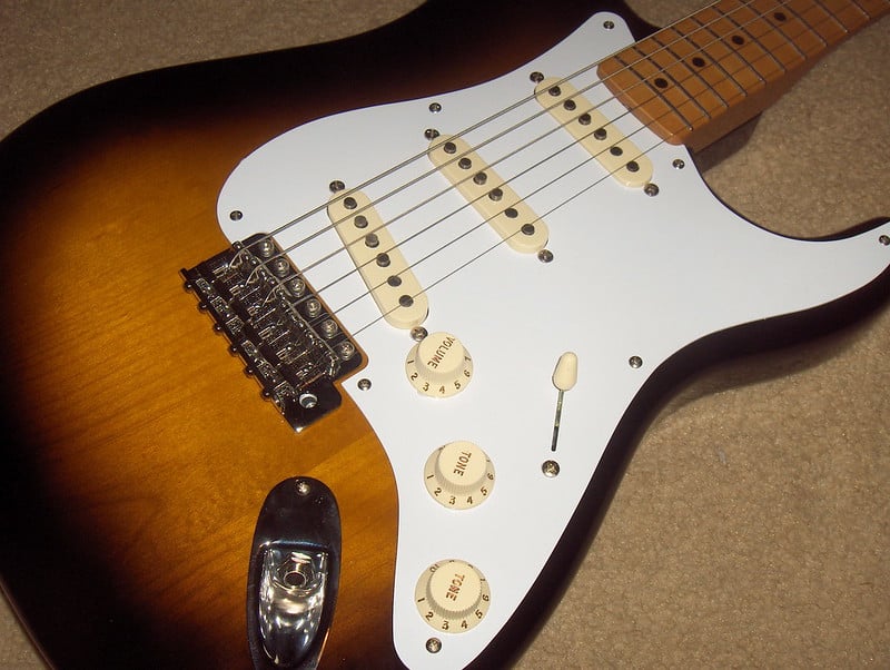 White Pickguard