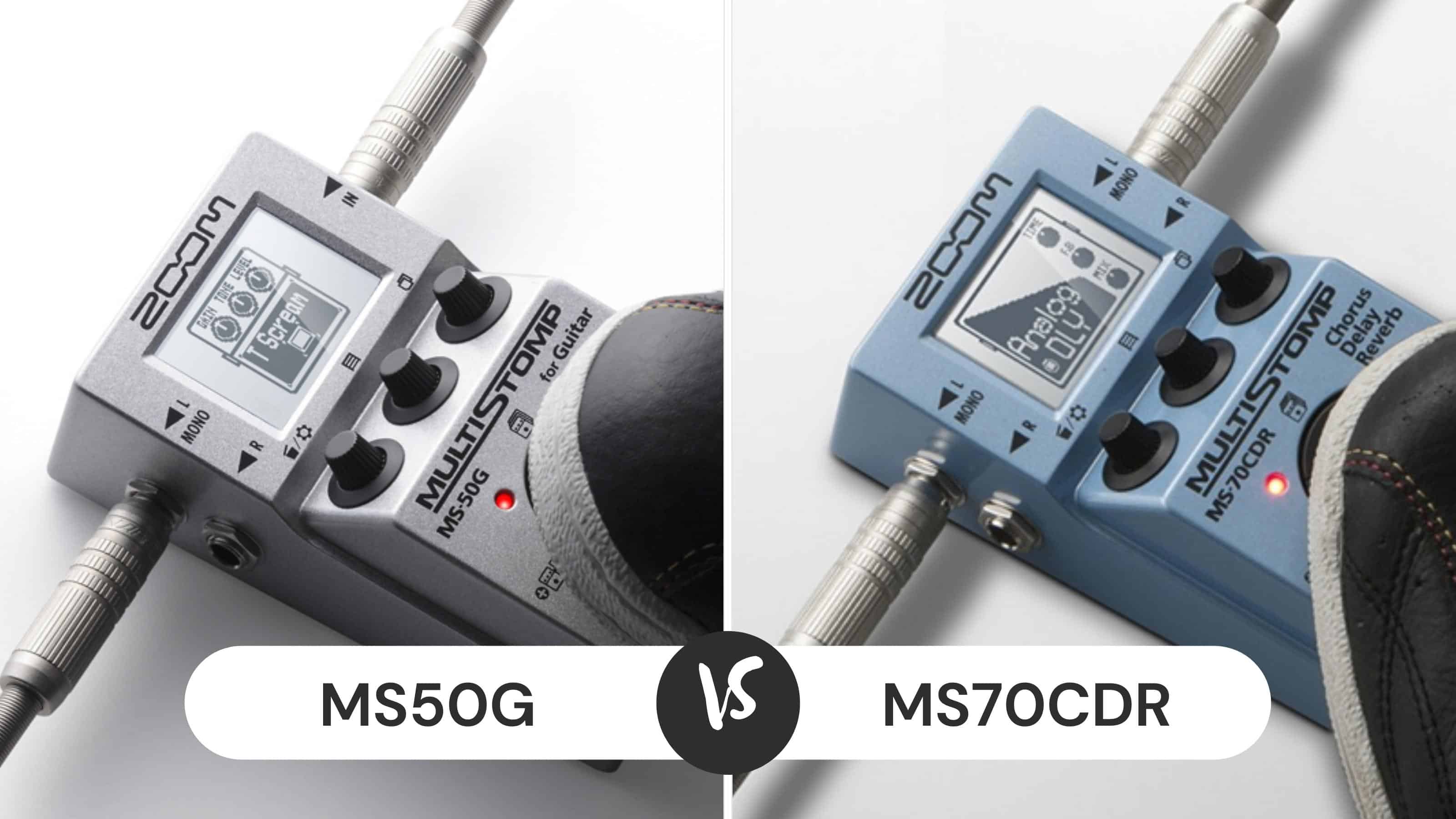 Zoom MS50G vs MS70CDR