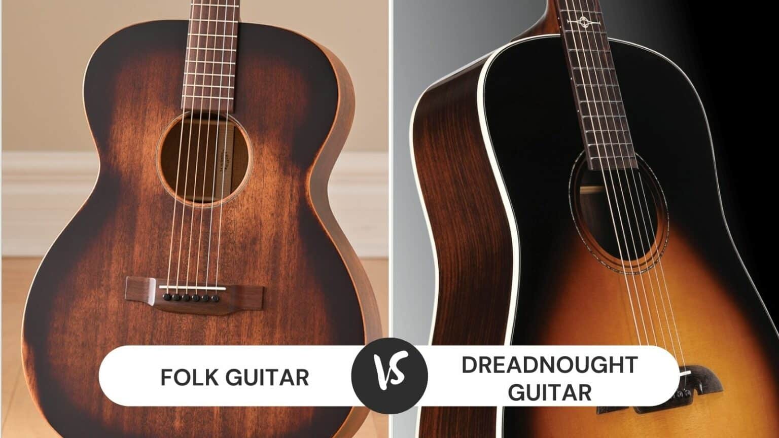 Folk vs Dreadnought Guitars Which One To Choose? CMUSE